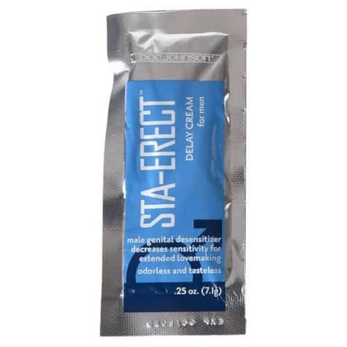 Doc Johnson Sta-Erect For Men-Cream Sachet