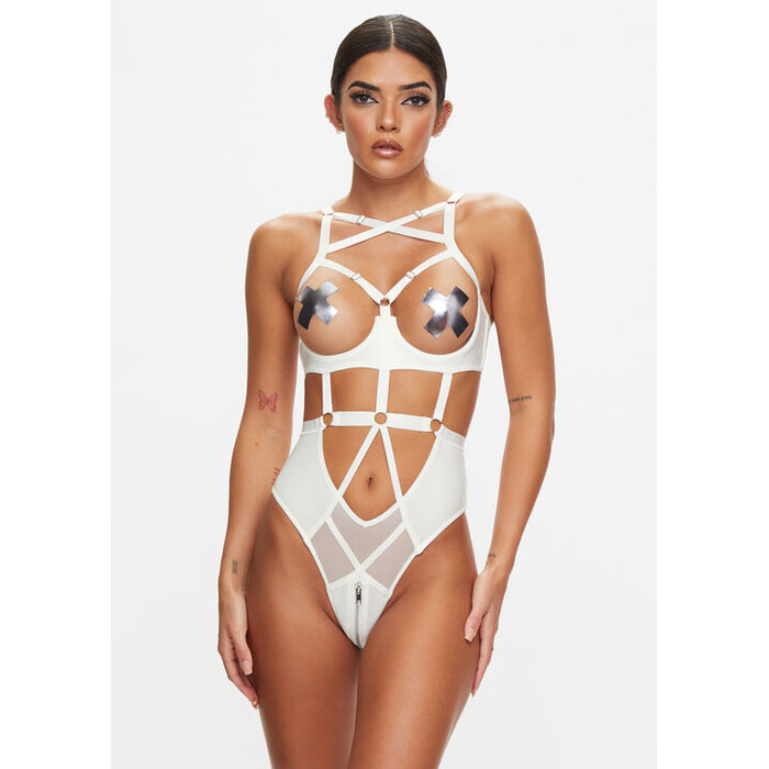 Ann Summers The Minx Crotchless Body, Ivory