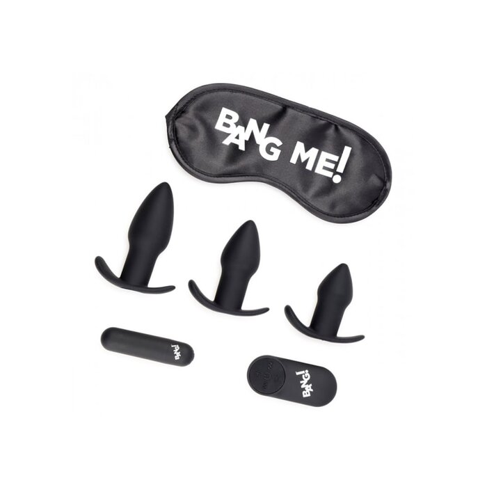 Backdoor Adventure Remote Control 3 Piece Butt Plug Vibe Kit