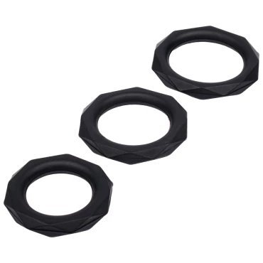 Strong Screw Cock Rings - Set Of Three