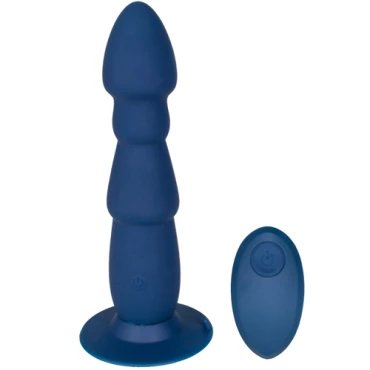 Ram Remote Control Vibrating Anal Dildo Plug - 8 Inch