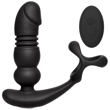 Cruise Control Thrusting & Vibrating Anal & P-Spot Massager - 6 Inch