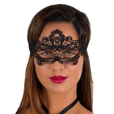 Regal Black Lace Eye Mask