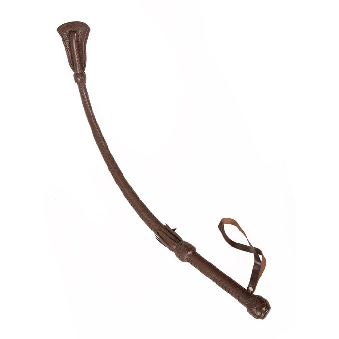 Bondage Brown Leather Riding Crop