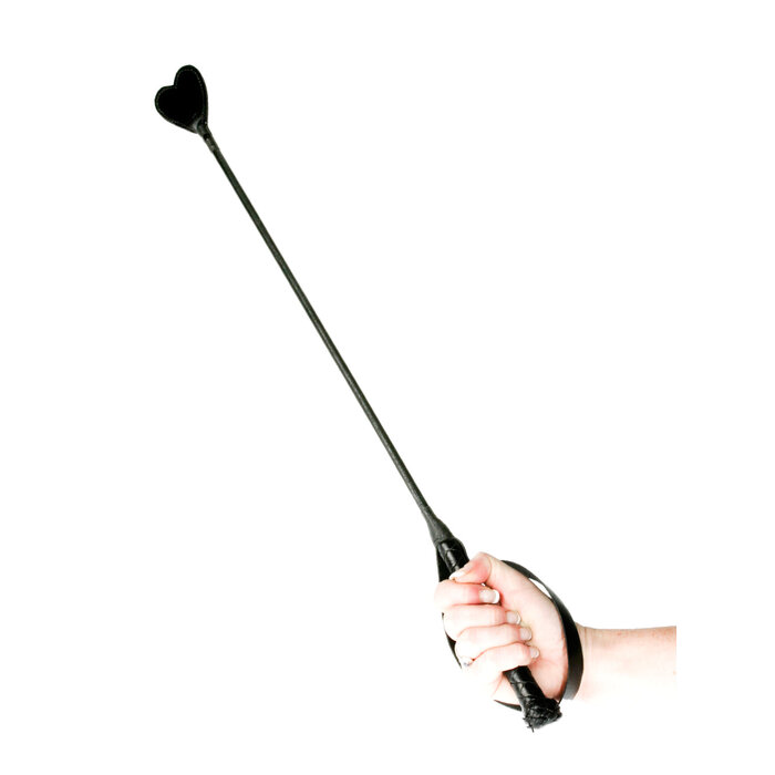 Leather Heart Riding Crop