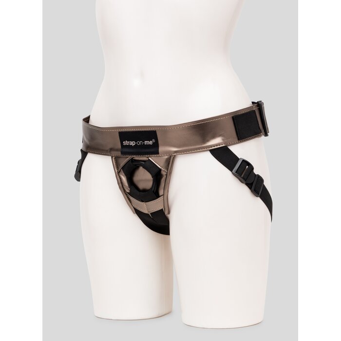 Strap-On-Me Curious Adjustable Strap-On Harness - Gold