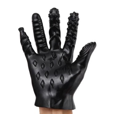 Five Finger Bang Silicone Textured Fuck Glove