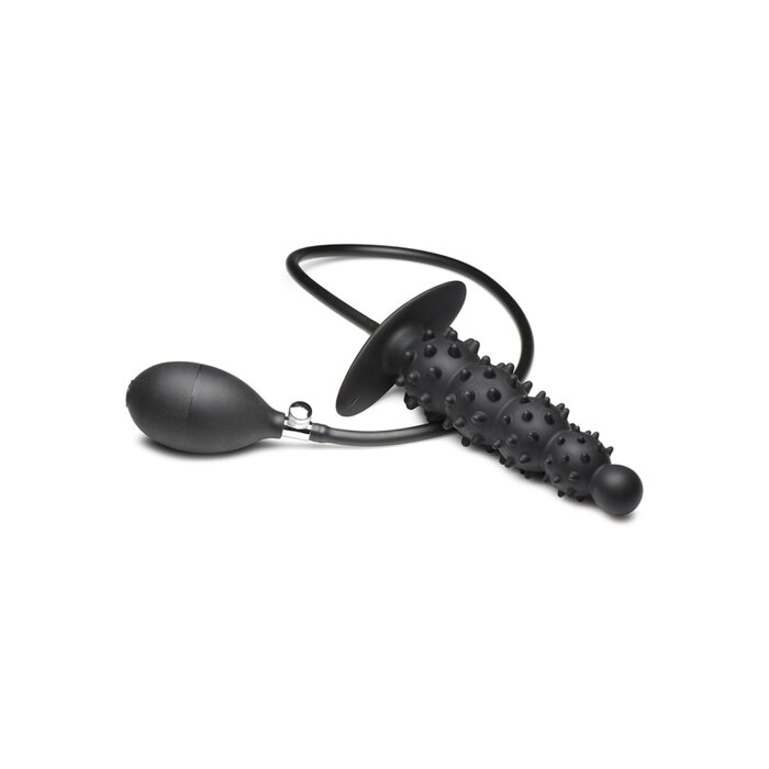 Ass Puffer Nubbed Inflatable Silicone Anal Plug