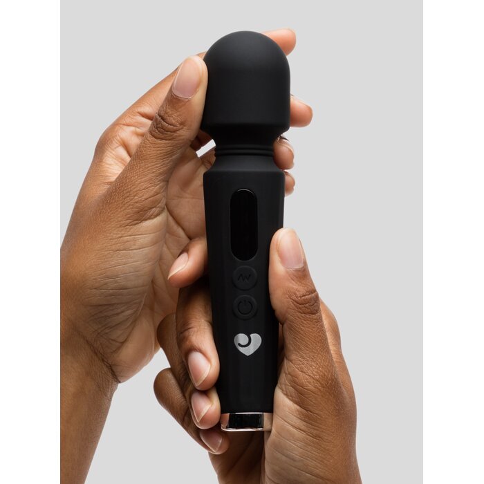 Lovehoney Power Play Rechargeable Mini Wand Vibrator - Black