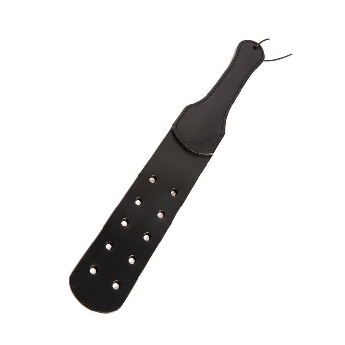 Black XL Leather Paddle with Holes