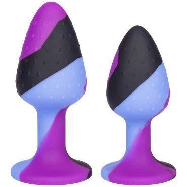 Bottoms Up Marble Silicone Butt Plug - MEDIUM