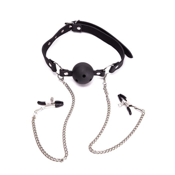 Ann Summers Adjustable Ball Gag & Nipple Clamps