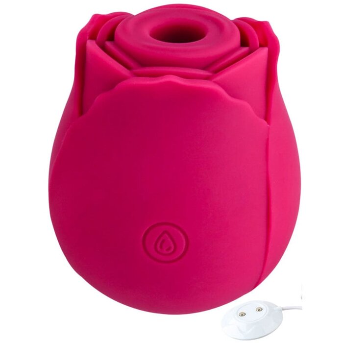 Rose Clit Suction Vibrator: 10 Mode Waterproof Rechargeable Toy for Intense Pleasure