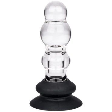 Ripple Rim Acrylic Butt Plug - 5 Inch
