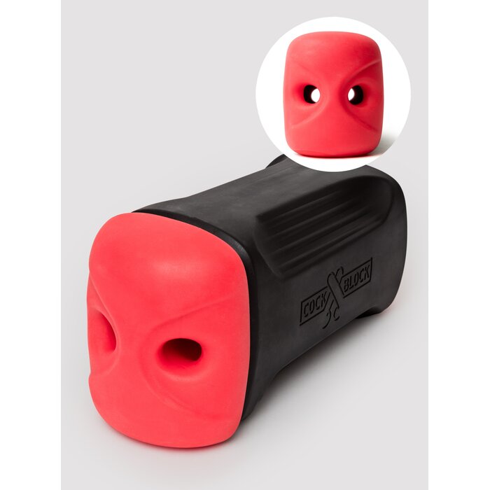 CockBlock Masturbator for Male Couples - Black
