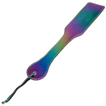 Flash Slapper - Holographic Faux Leather Paddle - 12.5 Inch