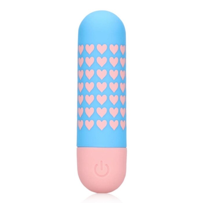 S-Line Heart To Get Bullet Vibrator Blue Pink - Vibrator, Vibrating, Multi-Speed