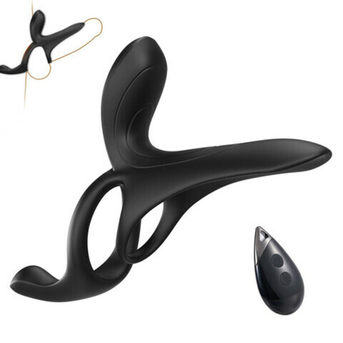 Maxwell 9 Vibration Couple Vibrator Penis Ring for Perineum C-spot G-spot Stimulation