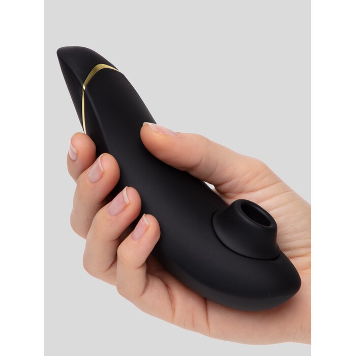 Womanizer Premium Rechargeable Smart Silence Clitoral Suction Stimulator - Black
