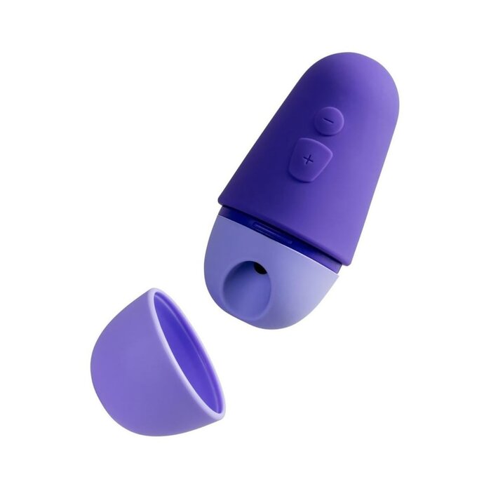 ROMP Free X Rechargeable Silicone Travel Clitoral Suction Stimulator - Purple