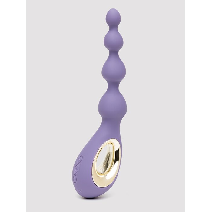 Lelo Soraya Vibrating Anal Beads Butt Plug - Purple