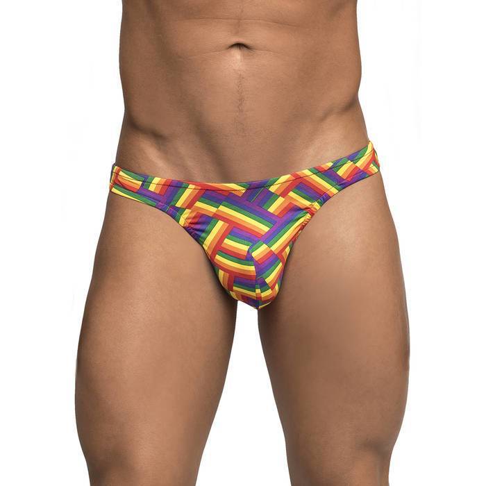 Male Power Rainbow Flag Thong