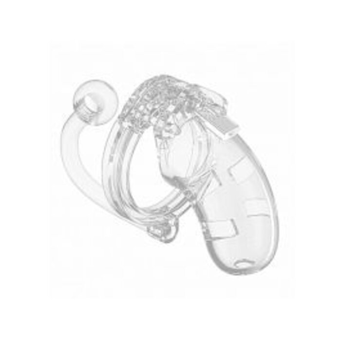 10 - Chastity Cock Cage - Clear - 3.5inch 