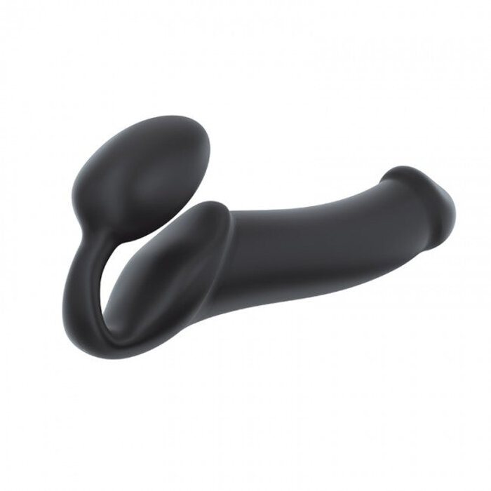 Semi-Realistic Bendable Strap-On Black XLarge
