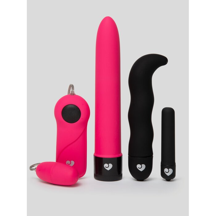 Lovehoney First Time Fun Vibrator Starter Kit (4 Piece) - Black