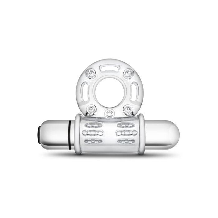 Stay Hard - 10 Function Vibrating Bull Ring - Clear