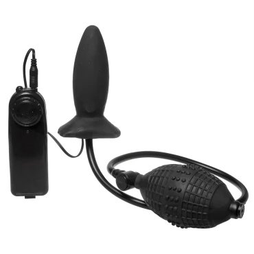 Ultimate Vibrating Inflatable Latex Butt Plug - 4 Inch