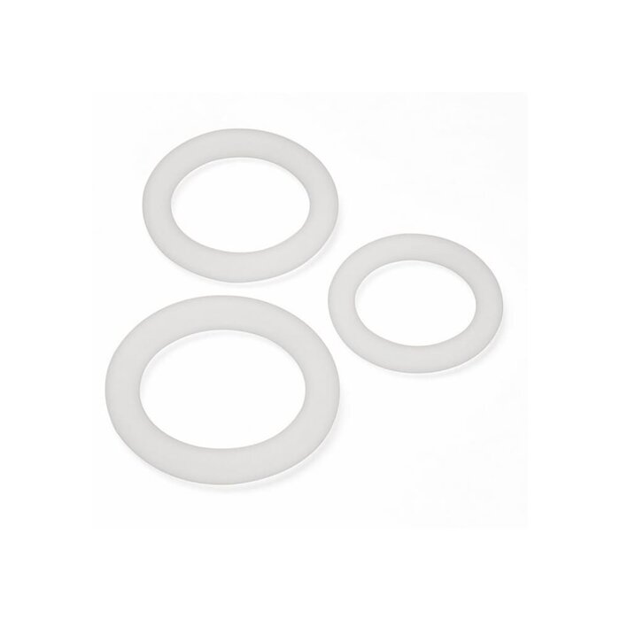 Pro Sensual Silicone Cock Ring 3-Pack - Clear