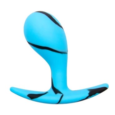 Mon Amour Blue Marble Silicone P-Spot Plug - MEDIUM