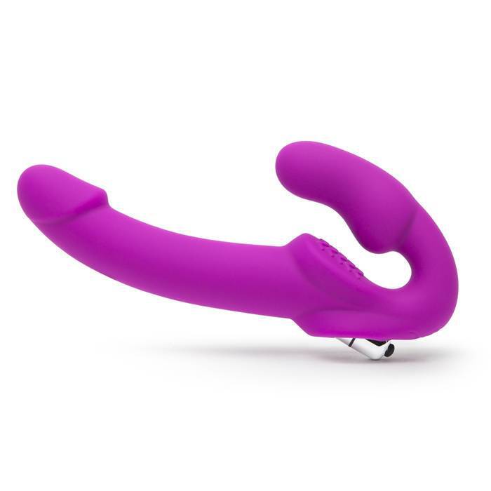 Evoke Silicone Strapless Strap-On Vibrating Dildo 7 Inch