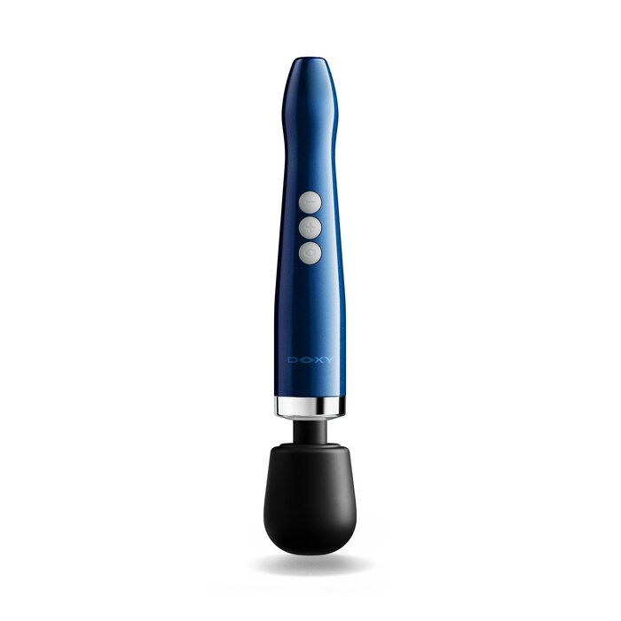 Doxy 2.0 Die Cast Compact Cordless Wand Massager - Blue