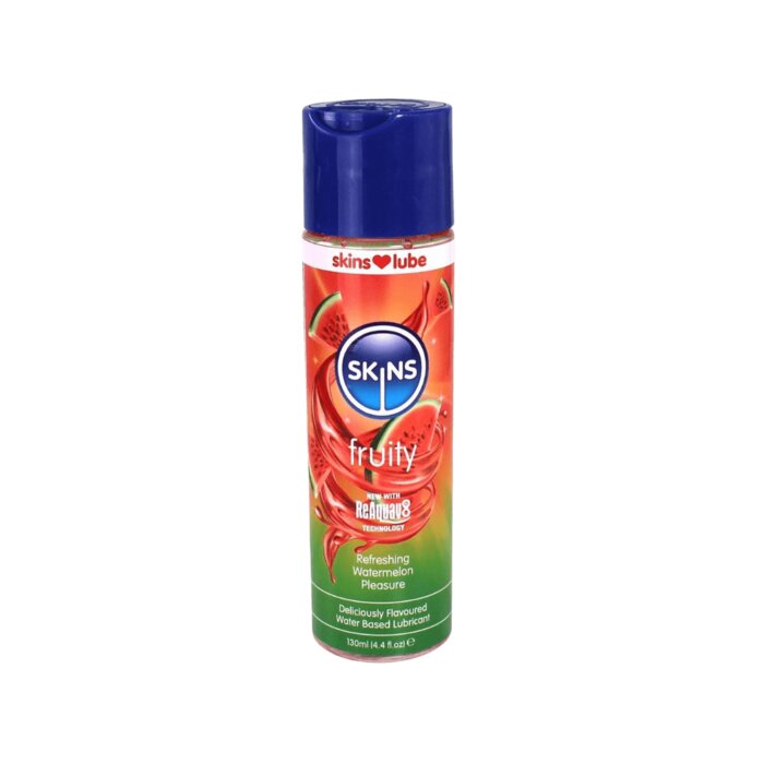 Skins Watermelon Water Based Lubricant: 4.4 fl oz (130ml) | Deliciously Fruity Pleasure