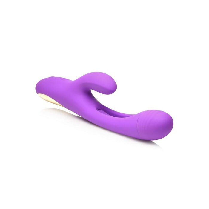 Tri-Flick Flicking Silicone Rabbit Vibrator