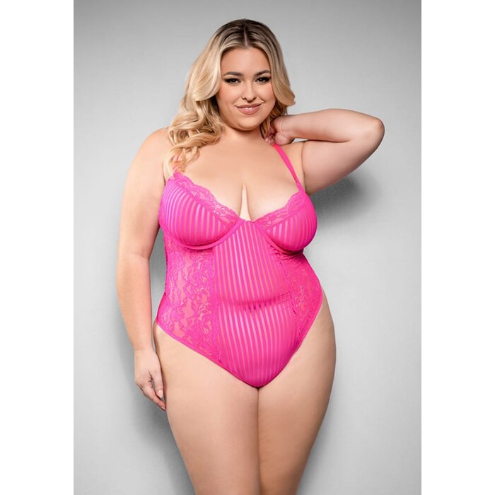 Juliette Crotchless Teddy - 1X/2X