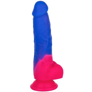 Neon Demon Silicone Poseable Suction Dildo - 7 Inch