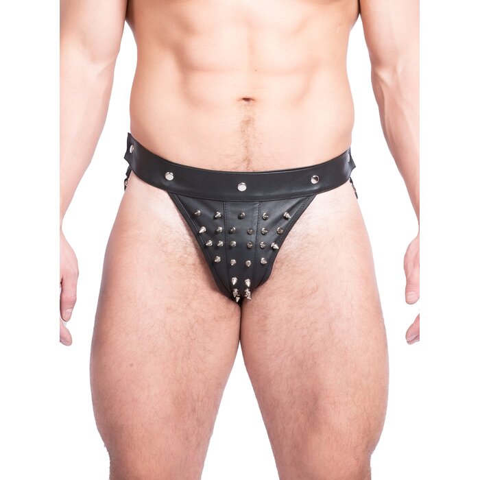 Black Hellraiser Leather Jock - One Size