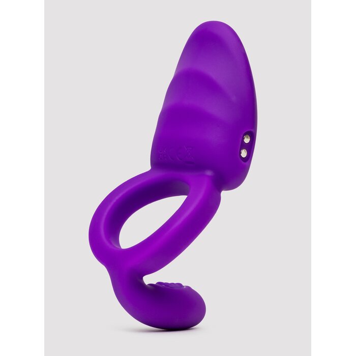 Closer Intimate Passion Rechargeable Dual Stimulation Cock Ring - Purple