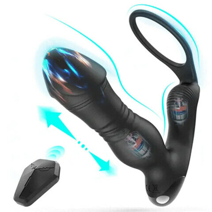 Bestvibe 8 Thrusting Vibration Remote Control Prostate Massager