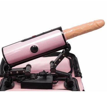 Full Throttle Pink Sex Machine With Dildo - 5.5 Inch