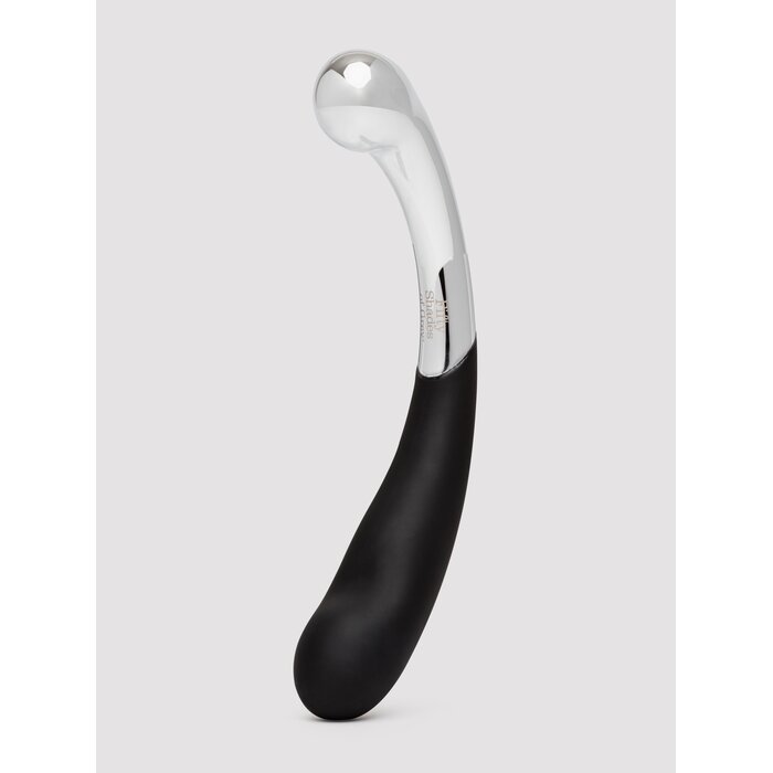 Fifty Shades of Grey Sweet Pressure Dark Steel and Silicone Double-Ended Dildo  - Silver