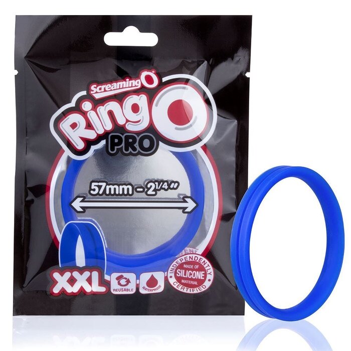 Screaming O RingO Pro Silicone Cock Ring XXL Blue - Maximum Comfort & Pleasure