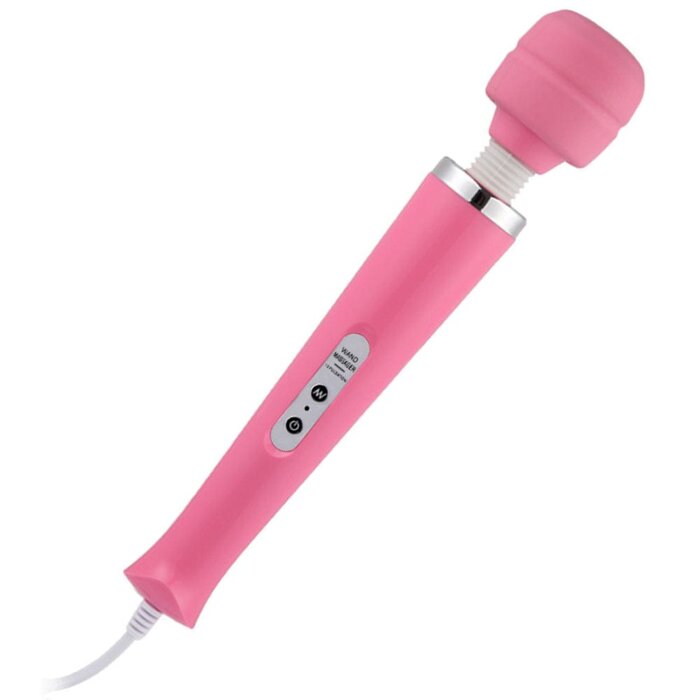 10 Speed Pink Wand Vibrator Massager for Couples – Discreet, Waterproof & Powerful UK Mains Plug