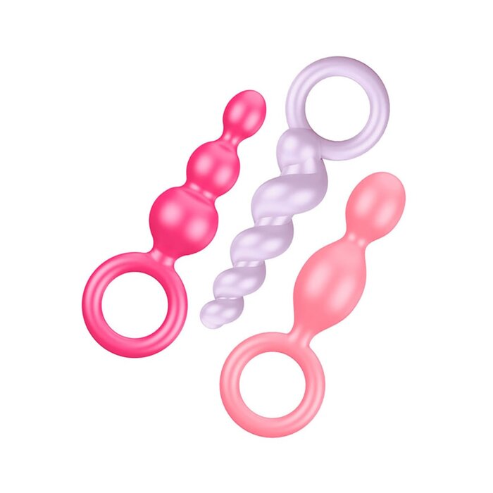 Satisfyer Silicone Plugs 3-Piece Set - Colored