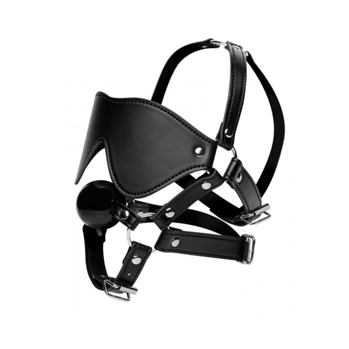 Strict - Blindfold Harness and Ball Gag
