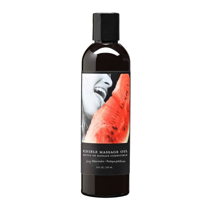 Edible Massage Oil - Watermelon - 8 oz.
