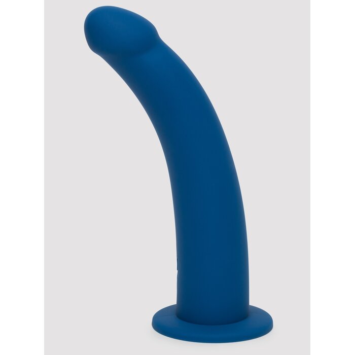 Lovehoney Curved Silicone Suction Cup Dildo 9 Inch - Blue